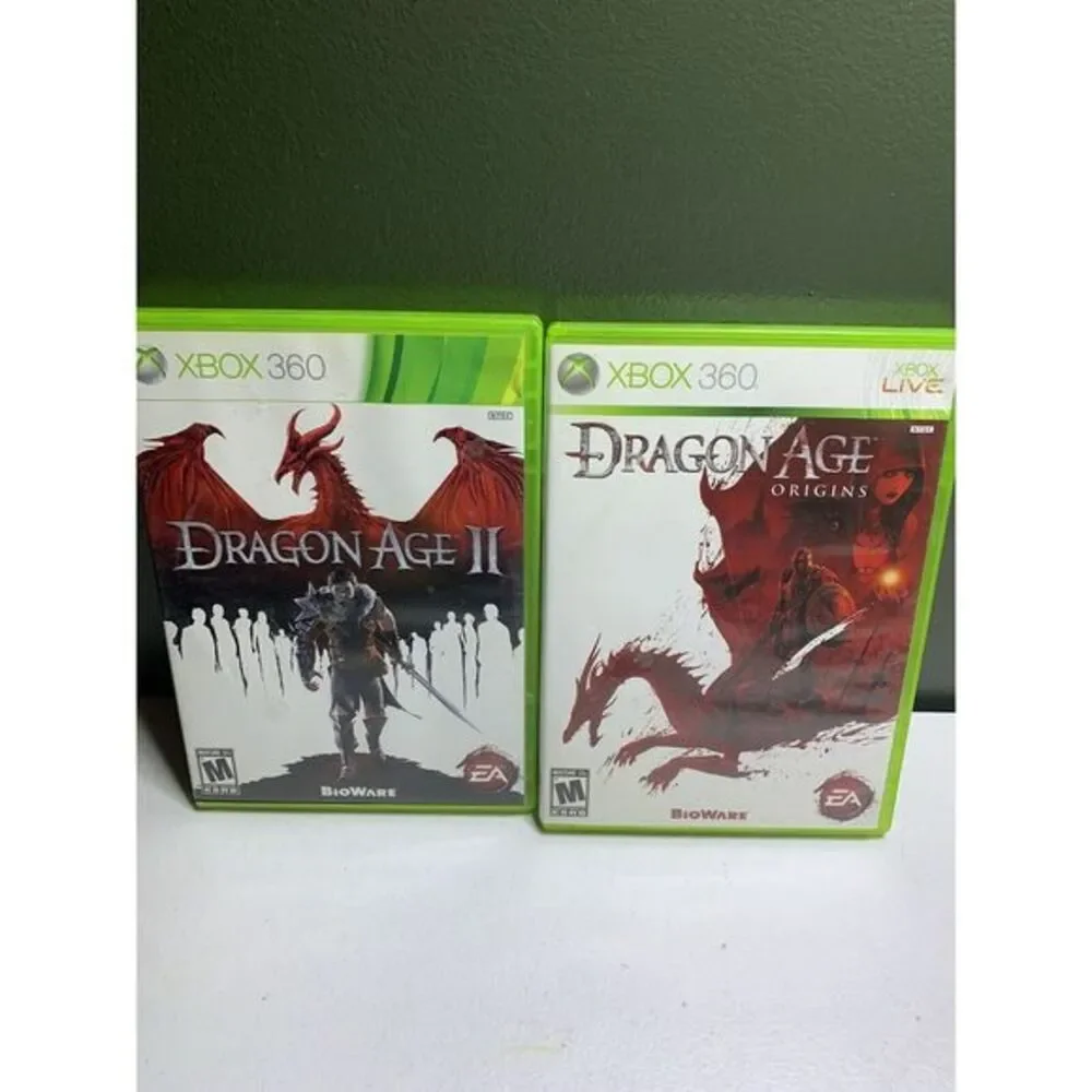 Dragon Age Origins & Dragon Age II (Microsoft Xbox 360, 2011) Tested CIB‎